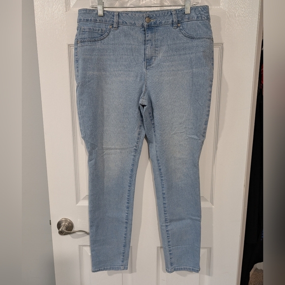 D. Jeans Light Wash High Waist Skinny Denim Jeans in Size 16 - Picture 1 of 10